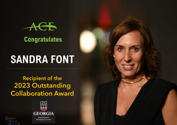 ACE WBC Director Sandra Font Receives 2023 Outstanding Collaboration Award from UGA Small Business Development Center